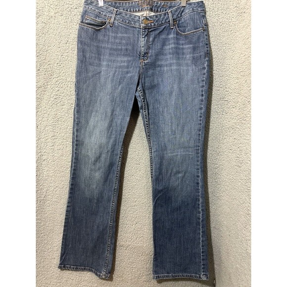 Simply Vera Vera Wang Denim - Simply Vera Vera Wang Women's Blue Bootcut Dark Wash Stretch Denim Jeans Size 12